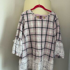 Lane Bryant blouse with tie in back